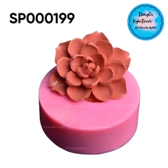 Khuôn Silicon - Hoa Sen Thái Nở - 10.5cm - Nụ Hồng