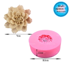 Khuôn Silicon - Hoa Thược Dược - 9cm - Cánh Mỏng