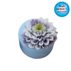 Khuôn Silicon - Hoa Thược Dược - 7.5cm  - Nhụy Xòe