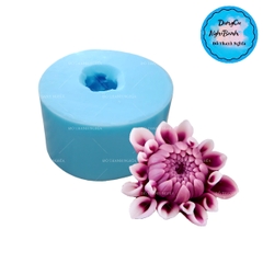 Khuôn Silicon - Hoa Thược Dược - 6cm Nhụy Xòe
