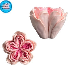 Khuôn Silicon - Hoa Hồng Lai - Hồng Anh 6.5cm
