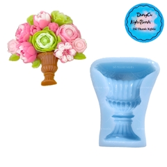 Khuôn Silicon - Bình Hoa - Khía 8.6cm
