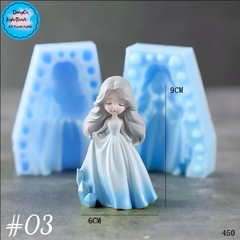 Khuôn Silicon - Em Bé - Công Chúa #03 2 Mảnh 9cm