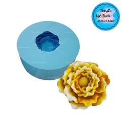 Khuôn Silicon - Hoa Mẫu Đơn Bắp Cải - Đại đoá 15cm