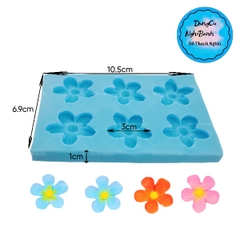 Khuôn Silicon - Hoa Mai Đào Nằm - 3cm - 6c