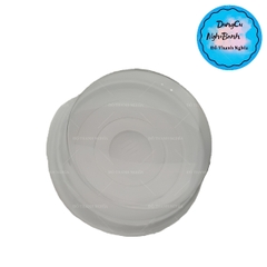 Hộp Nhựa - Tròn H12 - 14cm Cao 5cm - Đế Trắng