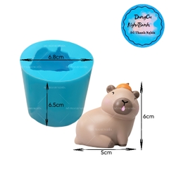 Combo 2 Khuôn Silicon Capybara 1 Mảnh