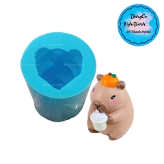Khuôn Silicon - Động Vật - Capybara 1 Mảnh Trà Sữa 6Cm