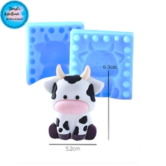 Khuôn Silicon - Động Vật - Bò Sữa 2 Mảnh