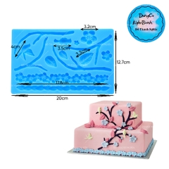 Khuôn Silicon - Hoa Mai Đào Nằm - TH - Chuỗi Hoa Cành Lá