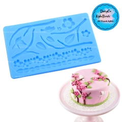 Khuôn Silicon - Hoa Mai Đào Nằm - TH - Chuỗi Hoa Cành Lá