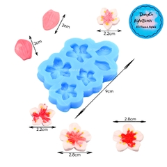 Khuôn Silicon - Hoa Mai Đào Nằm - Hoa Mai Bay 6c