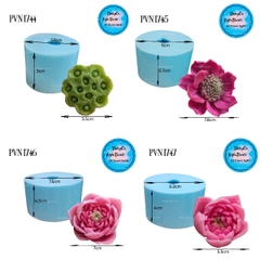 Khuôn Silicon - Combo Set 6 Hoa Sen Nở