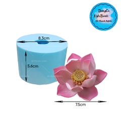 Khuôn Silicon - Hoa Sen Nở - Hoa Sen Nhuỵ 7.5cm