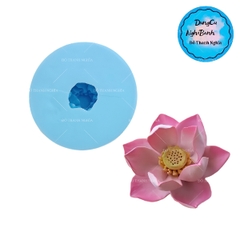 Khuôn Silicon - Hoa Sen Nở - Hoa Sen Nhuỵ 7.5cm