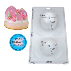 Vĩ Nhựa PP - Trái Đào - YB353 - 2c - Trái Đào 9cm và 7.5cm
