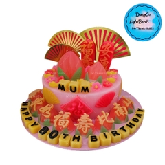 Vĩ Nhựa PP - Trái Đào - YB353 - 2c - Trái Đào 9cm và 7.5cm