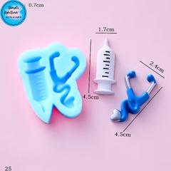 Khuôn Silicon - Bác Sĩ -  Bơm Ống Nghe 2c