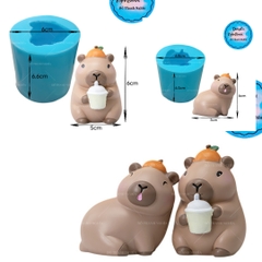 Combo 2 Khuôn Silicon Capybara 1 Mảnh