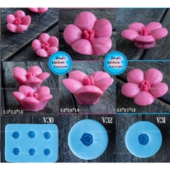 Khuôn Silicon - Hoa Mai Đào Set 3 - V30 V31 V32