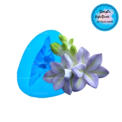 Khuôn Silicon - Hoa Lan Nằm - Chùm Hoa Lan Kèm Nụ 5c
