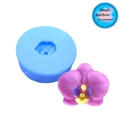 Khuôn Silicon - Hoa Lan Nằm - 5.7cm - HỒNG