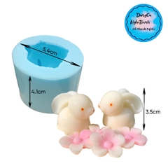 Khuôn Silicon - Động Vật - Con Thỏ Tai Dài