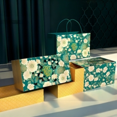 Hộp Giấy - Bánh Trung Thu Quai Xách - 4 Bánh - 4N06