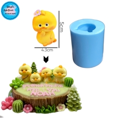 Khuôn Silicon - Động Vật - Vịt Hoa Ngồi