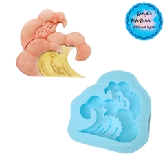 Khuôn Silicon - Ngọn Núi - Sóng Biển 4.7cm