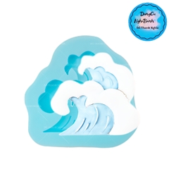 Khuôn Silicon - Ngọn Núi - Sóng Biển 4.7cm