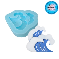 Khuôn Silicon - Ngọn Núi - Sóng Biển 4.7cm