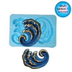 Khuôn Silicon - Biển - Ngọn Sóng 2c - 5.5cm