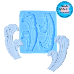 Khuôn Silicon - Biển - Ngọn Sóng 2c - 10.5cm