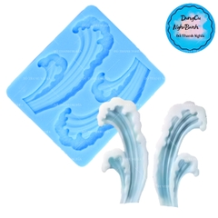 Khuôn Silicon - Biển - Ngọn Sóng 2c - 10.5cm