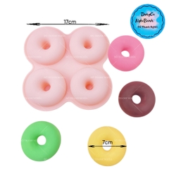 Khuôn Silicon - Donut - Vĩ 4C 7cm