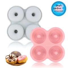 Khuôn Silicon - Donut - Vĩ 4C 7cm