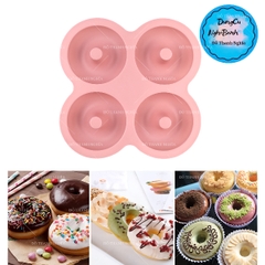 Khuôn Silicon - Donut - Vĩ 4C 7cm