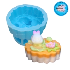 Khuôn Silicon - Động Vật - Con Thỏ Hoa Sen C