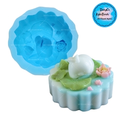 Khuôn Silicon - Động Vật - Con Thỏ Hoa Sen D