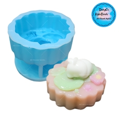 Khuôn Silicon - Động Vật - Con Thỏ Hoa Sen D