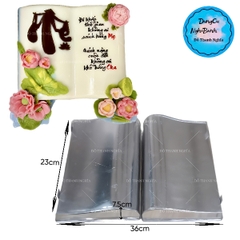 Khuôn Nhôm - Cao 8cm - Cuốn Sách
