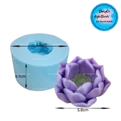 Khuôn Silicon - Hoa Sen Thái Nở - Sen Nước - SHS mới - 5.8cm - Dày