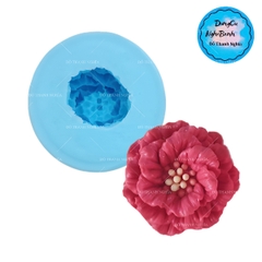 Khuôn Silicon - Hoa Mẫu Đơn - Nhuỵ Xoay Thái 6.5cm