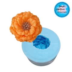 Khuôn Silicon - Hoa Mẫu Đơn - Nhuỵ Xoay Thái 6.5cm