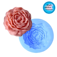 Khuôn Silicon - Hoa Mẫu Đơn - 5.8cm - Nhuỵ Xoè
