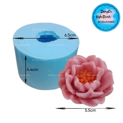 Khuôn Silicon - Hoa Mẫu Đơn - Nhuỵ 3 Tầng Mã Số 22 5.5cm