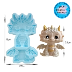 Khuôn Silicon - Động Vật - Rồng Con Rồng