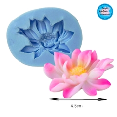 Khuôn Silicon - Mặt Ép Hoa Sen - Sen Cánh Rũ 4.5cm