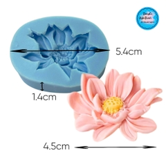 Khuôn Silicon - Mặt Ép Hoa Sen - Sen Cánh Rũ 4.5cm
